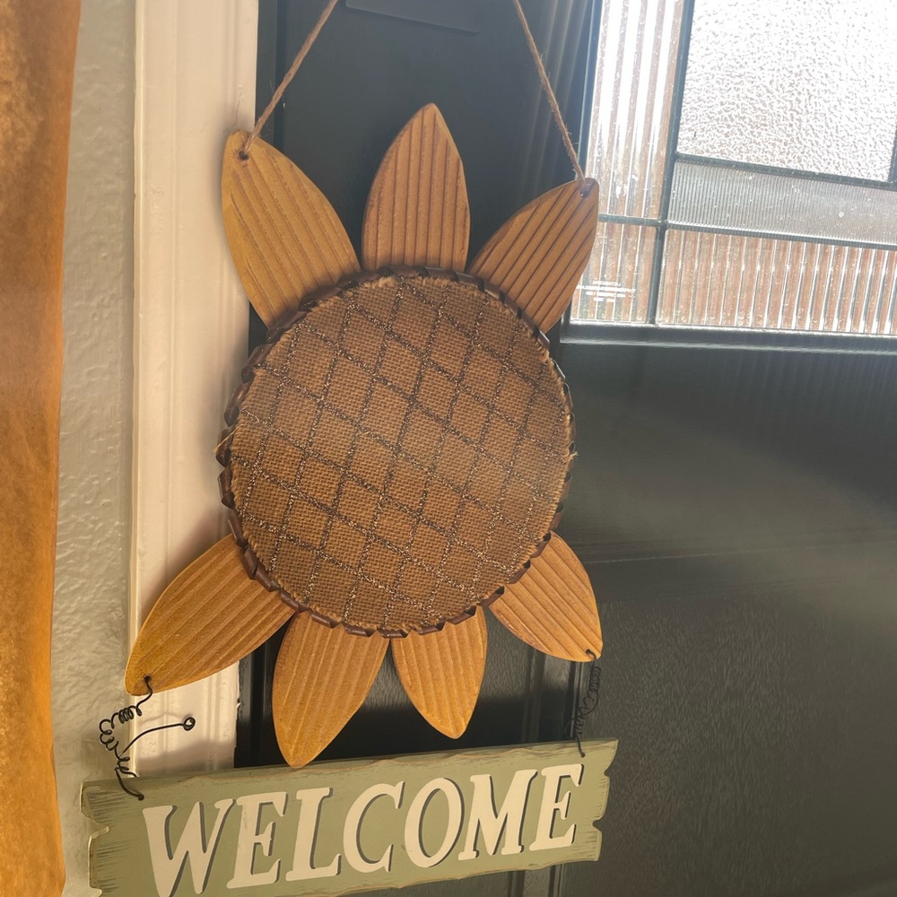 Sunflower Welcome Sign